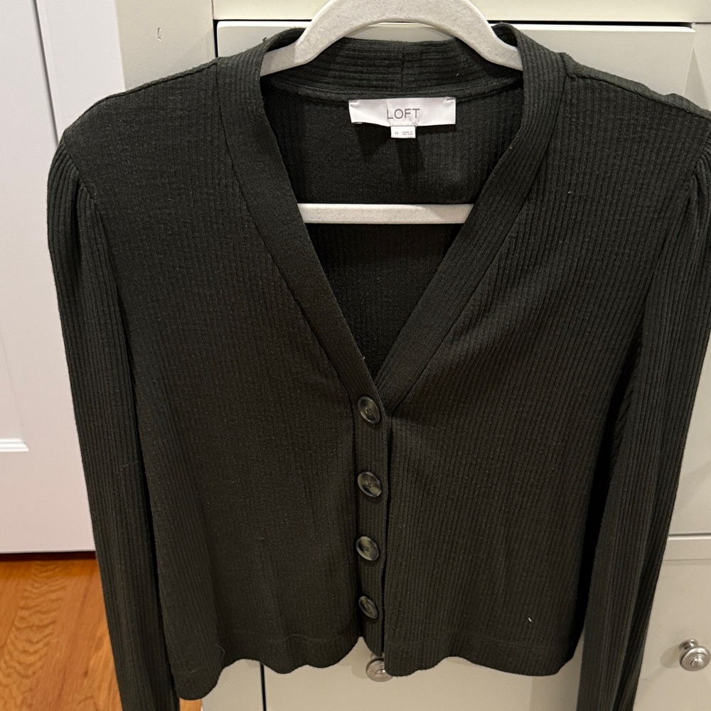 LOFT Button-Up Cardigan - Picture 2 of 3